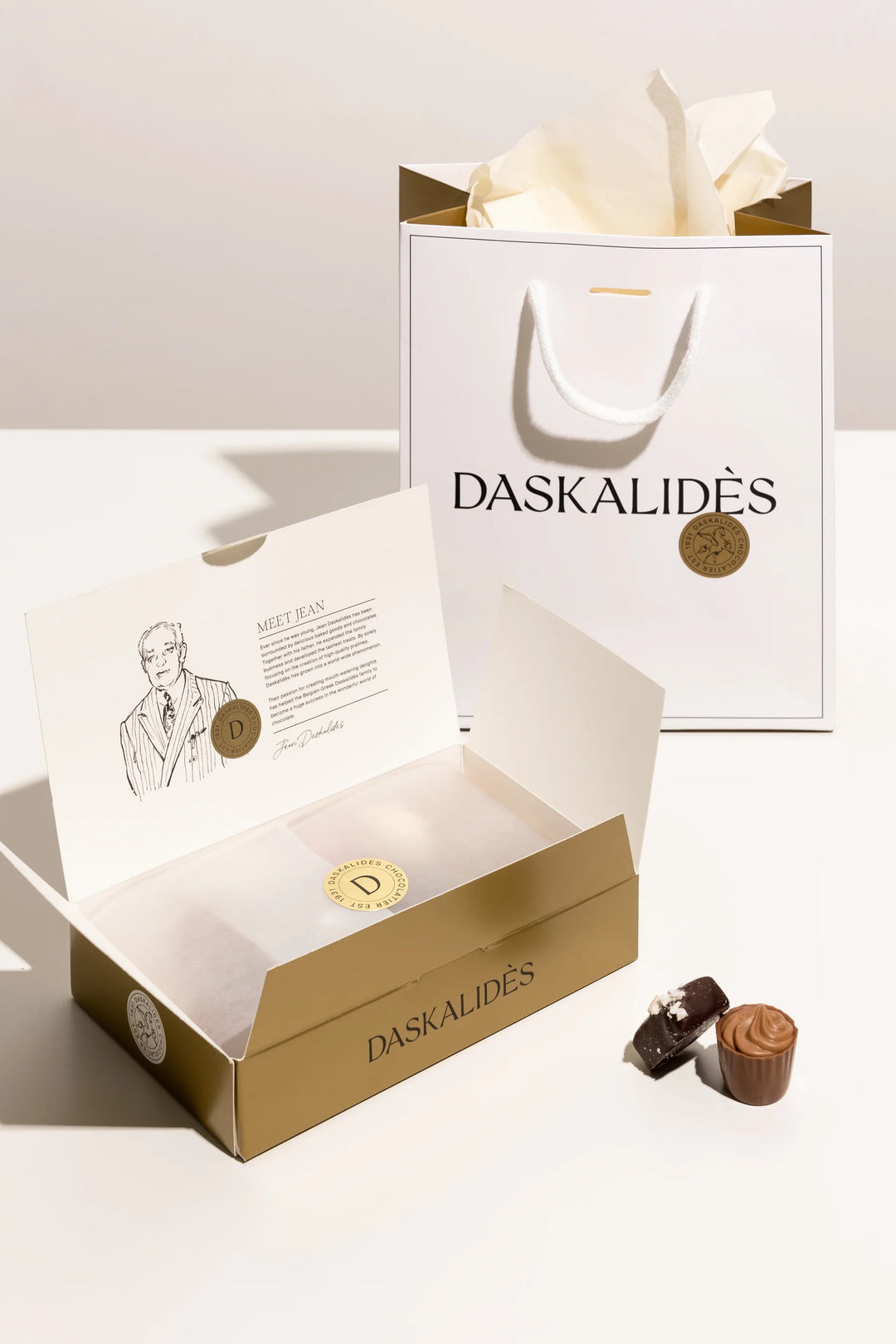 Balotin 750g cu praline belgiene premium Daskalides